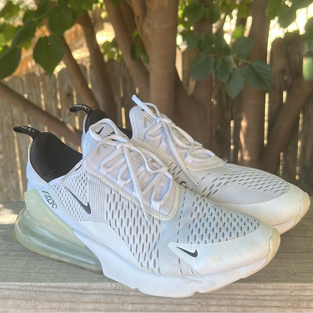 Nike Air Max 270 White Black | AH8050-100 Woman
